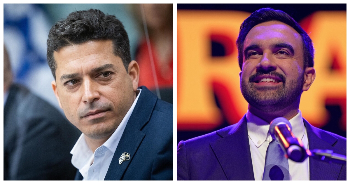 ইসরায়েলি মন্ত্রী আমিচাই চিকলি ও নবনির্বাচিত মেয়র জোরান মামদানি। ছবি: টিবিএন কোলাজ